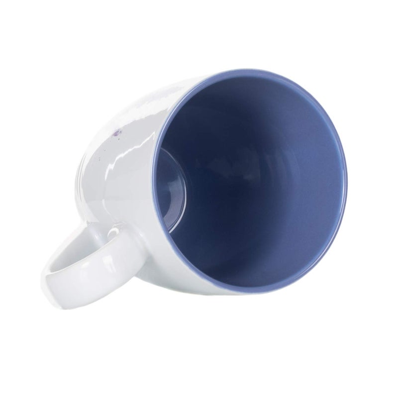DEMDACO Dean Crouser Lavender Flower Watercolor Blue 16 Ounce Glossy Ceramic Stoneware Floral Mug with Easy Grip Handle - Image 5